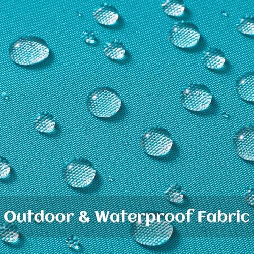 decorUhome Outdoor Waterproof Faux Linen Throw Pillow Covers 24x24 Set of 2 - Image 2