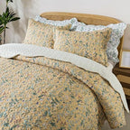 HoneiLife Queen Quilt Bedding Sets - Floral Quilt Bedding Sets 3-Piece 90x96, Microfiber Bedspreads Fall&Winter Coverlets for Queen Bed by HoneiLife
