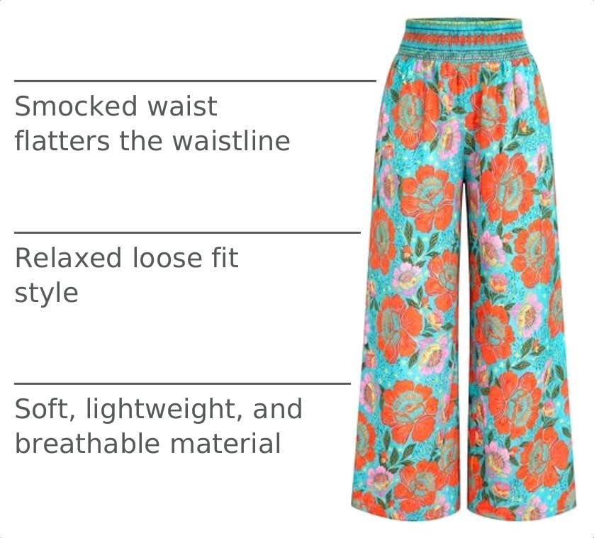 BTFBM Floral Summer Wide Leg Pants Woman 2026 - Image 4