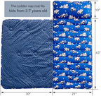 Toddler Nap Mat with Pillow & Minky Dot Blanket, Extra Large Roll Up Sleeping Mat for Daycare, Preschool & Kindergarten,Slumber Bags for Girls - Image 2
