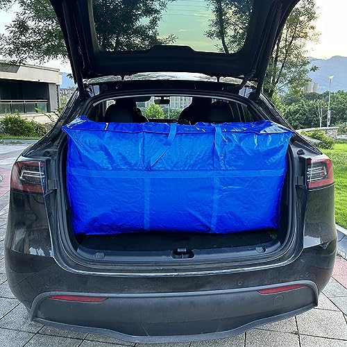 1-Pack 66 Gallon Heavy Duty Storage Bags, Extra Large Zippered Duffle Totes for Moving, Travel, Bedding & Christmas Tree(Blue,250L-1 Pack) - Image 6