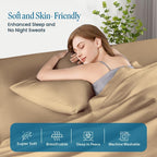 100% Pima Cotton Pillowcases – 800 Series, Ultra Soft & Cooling, Toddler/Travel 12"x16", Set of 2 – Taupe, Hotel Luxury Quality, Envelope Closure, Skin & Hair Friendly - Image 4