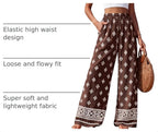 PRETTYGARDEN Womens Pants Elastic Waist Striped Lightweight Palazzo Pant - Image 4
