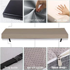 Picnic Bench Cushions 120x30x3cm(47.3x11.8x1.2in PU Leather Bench Cushion Thick Bay Window Seat Cushion Long Chair Pad for Dining Shoes Bench Settee Patio - Image 2