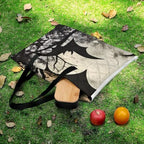Gothic Black Bat Extra Large Picnic Blankets Waterproof Foldable Beach Blanket Waterproof Sandproof Outdoor Packable Camping Blanket with Zip 79"x79" - Image 5