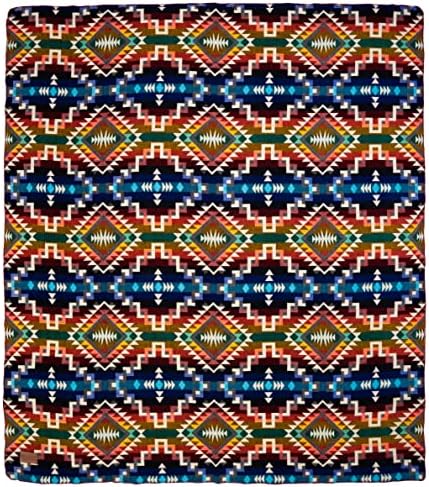 QISU Wool Blanket Throw | Large, Beautiful, Warm, Handmade in Ecuador by Local Artisans |94″ x 78″|Ultra-Soft, Hypoallergenic & Breathable (Rainbow) - Image 4