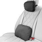 2PCS Car Neck Pillow & Lumbar Support Breathable Suede Set for Cars by Unknown