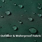 decorUhome Outdoor Waterproof Faux Linen Throw Pillow Covers 24x24 Set of 2 - Image 2
