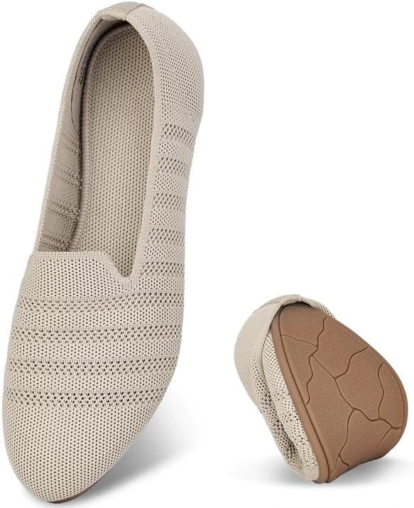 Puxowe Women's Ballet Flats, Slip On Walking Shoes for Women by Puxowe