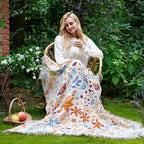 LUTBM Boho Throw Blanket for Bed 60"x80", All Season Cotton Couch Blankets - Image 5