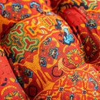 vctops 2 Pack Boho Geometric Chair Cushions with Ties U-Shaped Soft Cozy Cotton Linen Chair Pads Non Slip Seat Cushions for Indoor Dining Room and Kitchen Chairs (Orange,16"x16") - Image 5