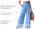 PRETTYGARDEN Womens Pants Elastic Waist Striped Lightweight Palazzo Pant - Image 4