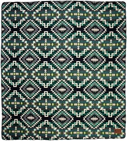 QISU Wool Blanket Throw | Large, Beautiful, Warm, Handmade in Ecuador by Local Artisans |94″ x 78″| Ultra-Soft, Hypoallergenic & Breathable | Non-Itchy or Scratchy Fabric (Shamrock Star) - Image 2