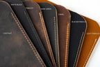 Leather Bedside Storage Organizer, Leather Storage Organizer, Handmade Bedside Caddy with 3 Pockets For Magazines, Books and Accessories - Image 4