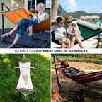 Tranquillo Unity with Hammock Stand; Premium Quality, 800 lbs Capacity, 30-Second Easy Setup, Durable Steel Frame, Pre-Assembled and Portable for Indoor & Outdoor Use, Emerald Green - Image 4