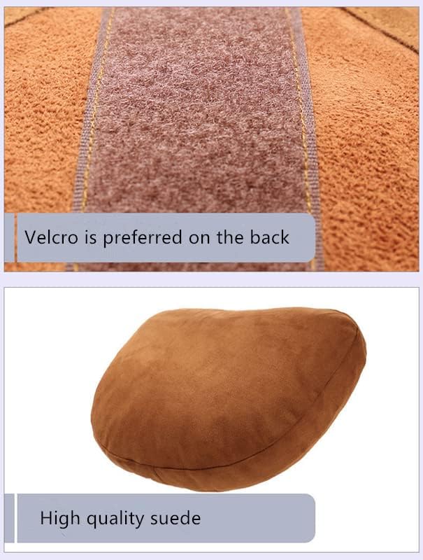 2Pcs Car Neck Pillows for headrests,for Travel Interior Accessories and Suede Support Head Pillows，Balance Neck Pillow Designed to Relieve Neck Pain and Muscle Tension.(Brown) - Image 7