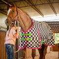 Jeffers 1200D Standard Neck Turnout Blanket, 240G, 72" - Skater Cowgirl by Jeffers