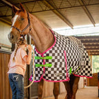 Jeffers 1200D Standard Neck Turnout Blanket, 240G, 72" - Skater Cowgirl by Jeffers