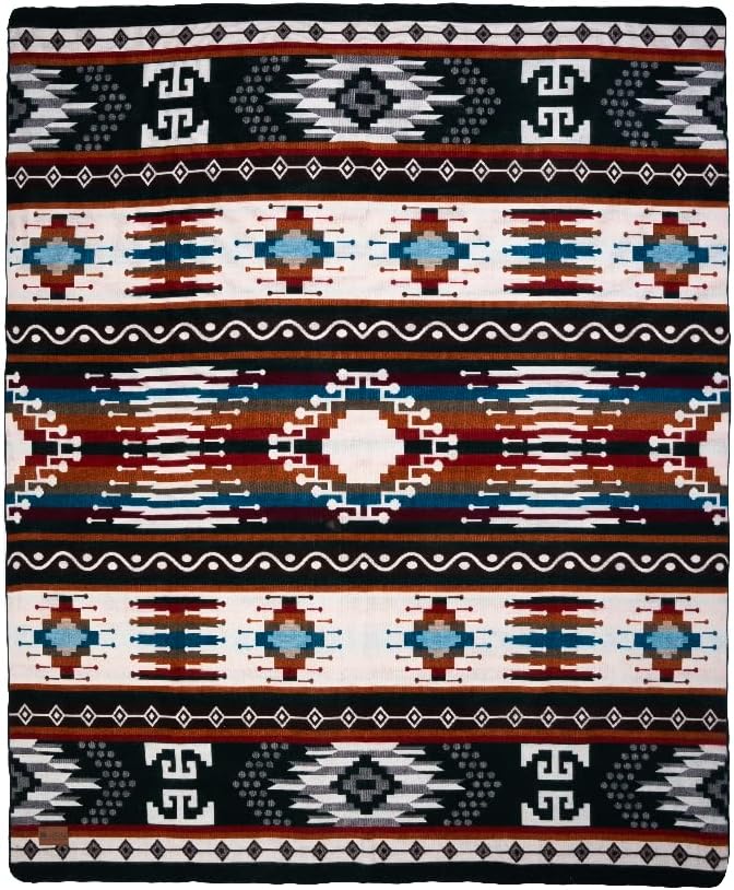 QISU Wool Blanket Throw | Large, Beautiful, Warm, Variegated, Handmade in Ecuador by Local Artisans | 94″ x 78″ | Ultra-Soft, Hypoallergenic, Breathable | Non-Itchy or Scratchy Fabric (Collard Trogon) - Image 4