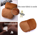 2Pcs Car Neck Pillows for headrests,for Travel Interior Accessories and Suede Support Head Pillows，Balance Neck Pillow Designed to Relieve Neck Pain and Muscle Tension.(Brown) - Image 5